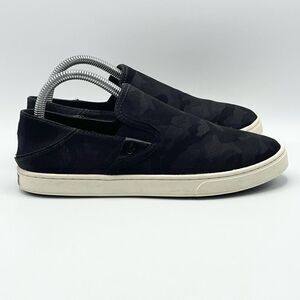 OluKai Pehuea Pa’i Black Slip On Sneakers - Women’s US size 8 EU 38